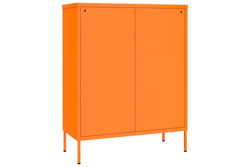 Kommode oransje 80x35x101,5 cm stål - Oransj - Oppbevaring - Oppbevaringsmøbler - Kommode - Entrekommode