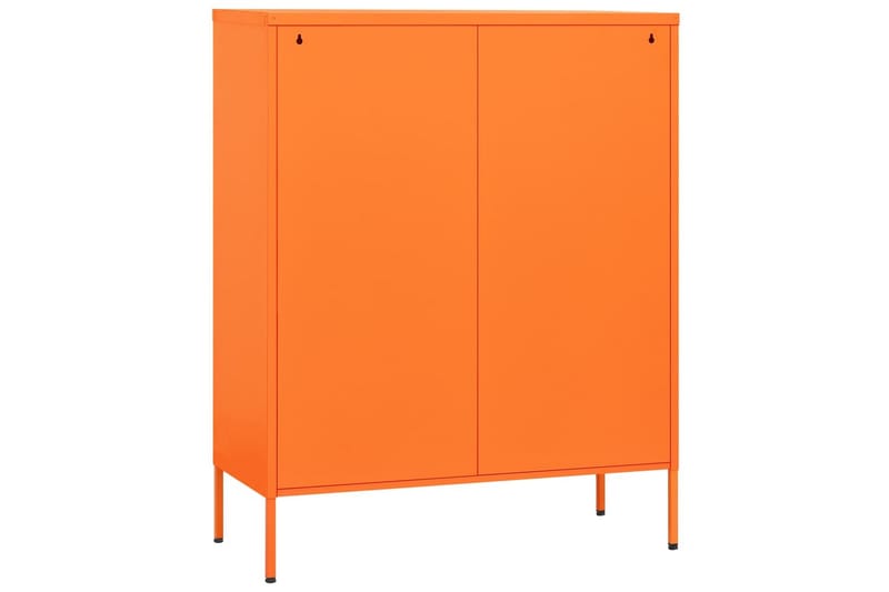 Kommode oransje 80x35x101,5 cm stål - Oransj - Oppbevaring - Oppbevaringsmøbler - Kommode - Entrekommode