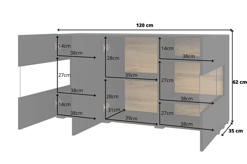 Oppbevaringskiste Speno 120 cm - Svart - Oppbevaring - Oppbevaringsmøbler - Oppbevaringskiste & sengekiste