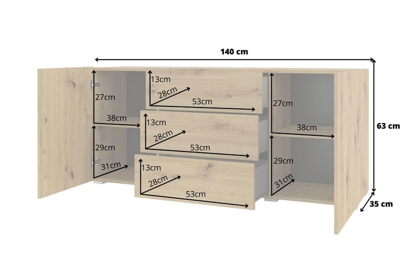 Oppbevaringskiste Speno 140 cm - Brun - Oppbevaring - Oppbevaringsmøbler - Oppbevaringskiste & sengekiste