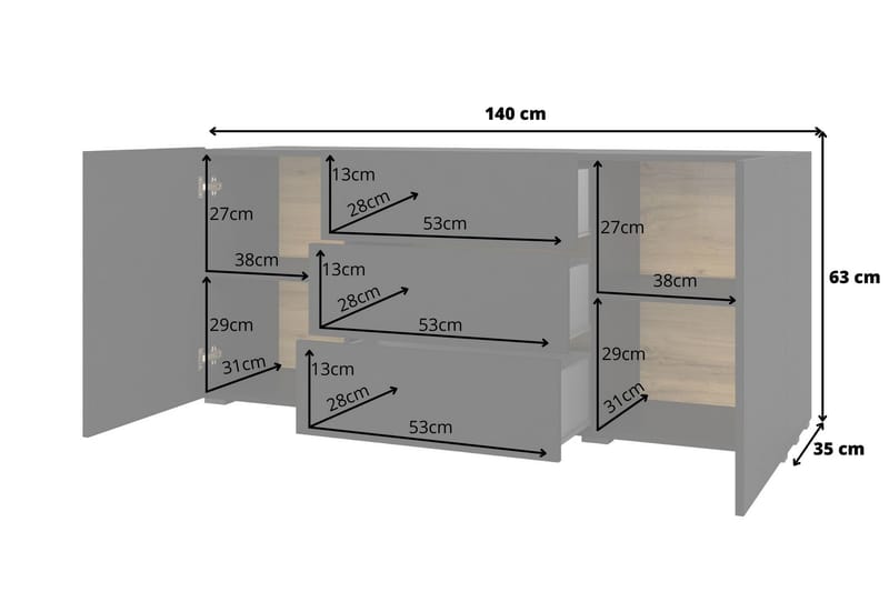 Oppbevaringskiste Speno 140 cm - Svart - Oppbevaring - Oppbevaringsmøbler - Oppbevaringskiste & sengekiste