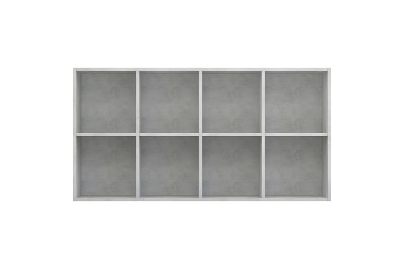 Bokhylle/skjenk betonggrå 66x30x130 cm sponplate - Sideboard & skjenk