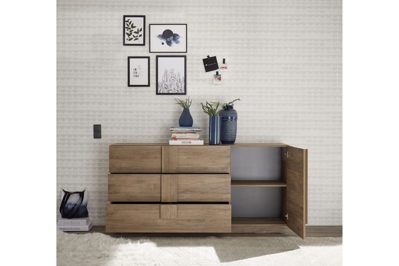 Sideboard Bertio 182 cm - Brun - Oppbevaring - Oppbevaringsmøbler - Sideboard & skjenk