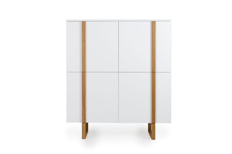 Sideboard Birka 118x43 cm - Ek/Hvit - Oppbevaring - Oppbevaringsmøbler - Sideboard & skjenk