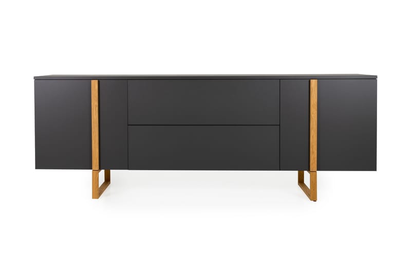 Sideboard Birka 216x43 cm - Ek/Grå - Oppbevaring - Oppbevaringsmøbler - Sideboard & skjenk