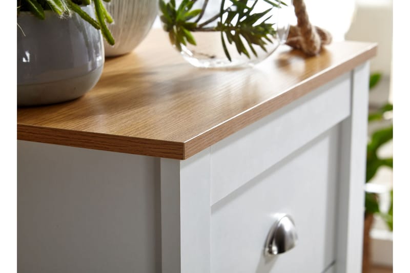 Sideboard Mexus 39 cm Rektangulær - Hvit/Natur - Oppbevaring - Oppbevaringsmøbler - Sideboard & skjenk