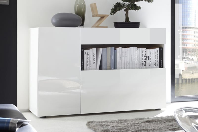 Sideboard Nickero 130 cm - Hvit - Oppbevaring - Oppbevaringsmøbler - Sideboard & skjenk