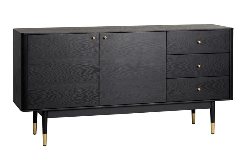 Sideboard Treas 160 cm - Svart - Oppbevaring - Oppbevaringsmøbler - Sideboard & skjenk