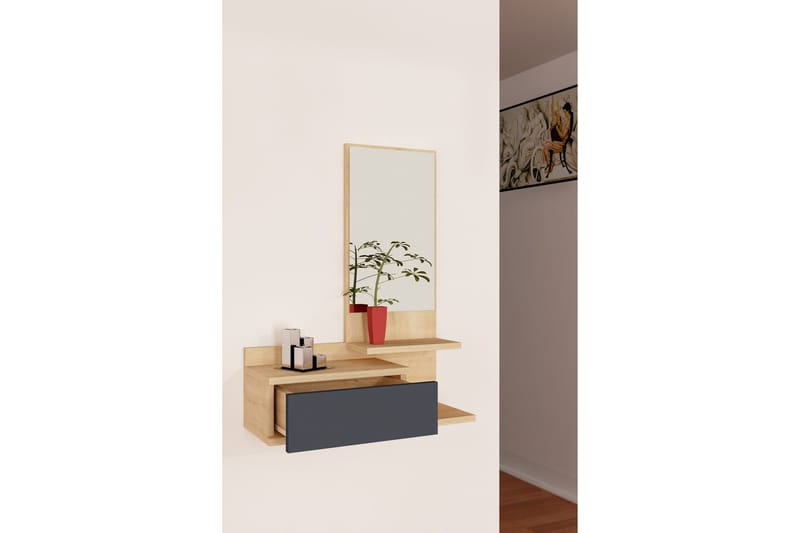 Sideboard Wittmeyer 60 cm - Eik|Antrasitt - Oppbevaring - Oppbevaringsmøbler - Sideboard & skjenk