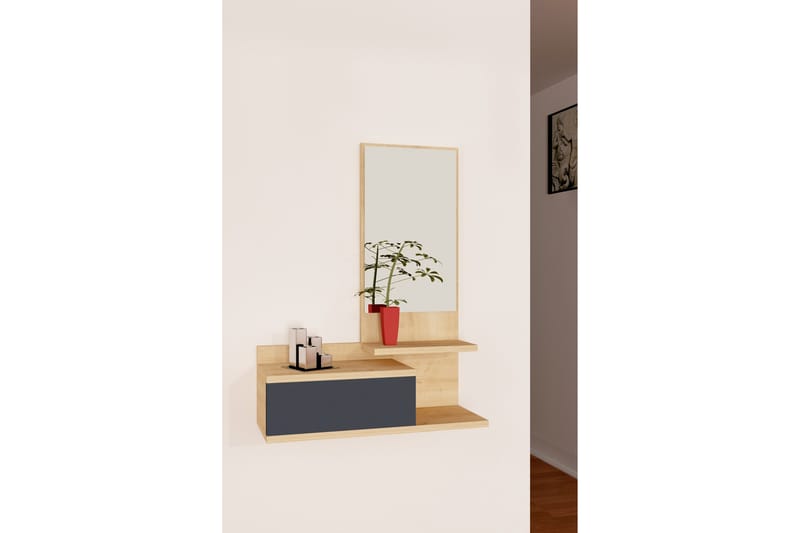 Sideboard Wittmeyer 60 cm - Eik|Antrasitt - Oppbevaring - Oppbevaringsmøbler - Sideboard & skjenk