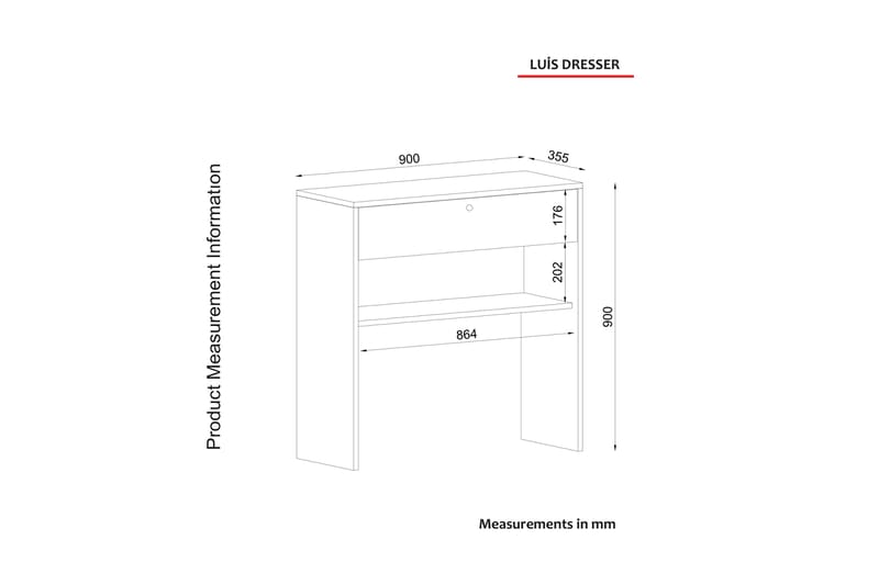 Sideboard Poetzsch 90 cm - Valnøtt|Svart - Oppbevaring - Oppbevaringsmøbler - Sideboard & skjenk