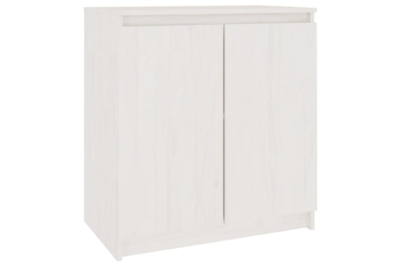 Sideskap hvit 60x36x65 cm heltre furu - Hvit - Oppbevaring - Oppbevaringsmøbler - Sideboard & skjenk