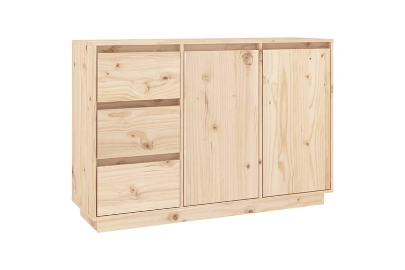 Skjenk 111x34x75 cm heltre furu - Brun - Oppbevaring - Oppbevaringsmøbler - Sideboard & skjenk