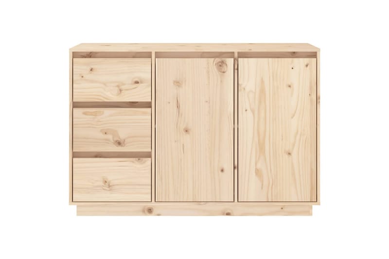 Skjenk 111x34x75 cm heltre furu - Brun - Oppbevaring - Oppbevaringsmøbler - Sideboard & skjenk