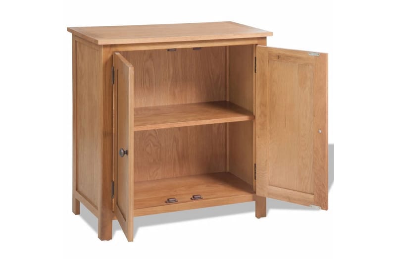 Skjenk 70x35x75 cm heltre eik - Brun - Oppbevaring - Oppbevaringsmøbler - Sideboard & skjenk