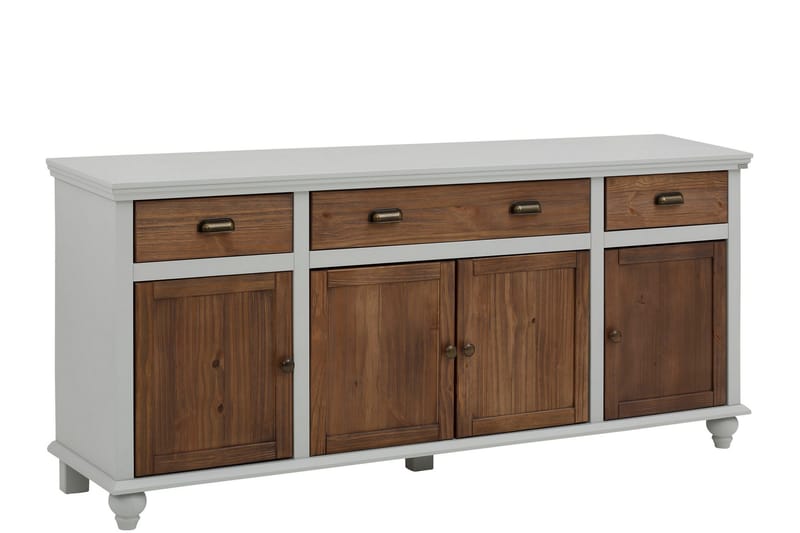 Skjenk Aislinn 175x38 cm - Grå/Brun - Oppbevaring - Oppbevaringsmøbler - Sideboard & skjenk