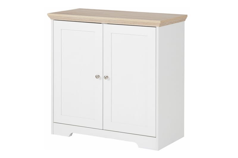 Skjenk Annnie 84 cm - Hvit|Brun - Oppbevaring - Oppbevaringsmøbler - Sideboard & skjenk