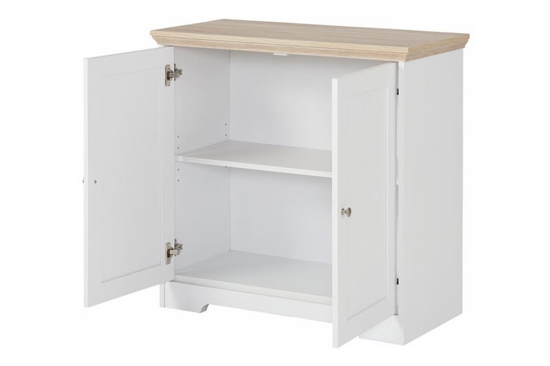 Skjenk Annnie 84 cm - Hvit|Brun - Oppbevaring - Oppbevaringsmøbler - Sideboard & skjenk