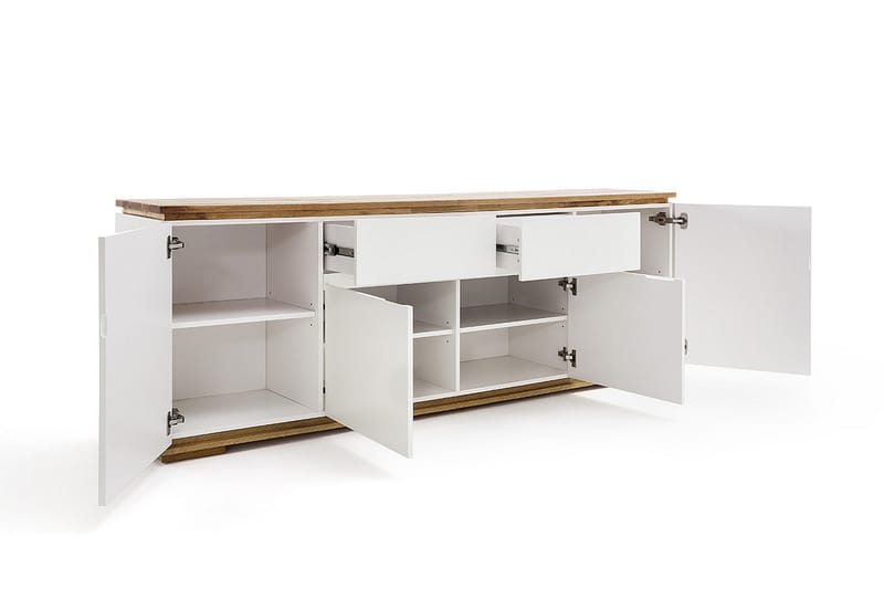 Skjenk Baisol 182 cm - Hvit - Oppbevaring - Oppbevaringsmøbler - Sideboard & skjenk