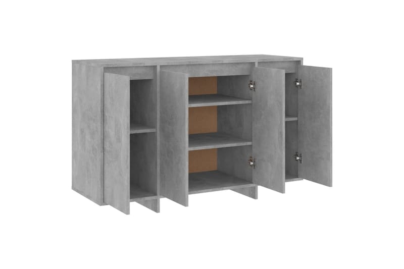 Skjenk betonggrå 120x41x75 cm sponplate - Grå - Oppbevaring - Oppbevaringsmøbler - Sideboard & skjenk