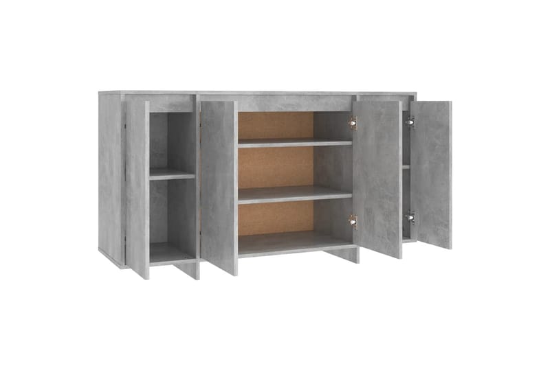 Skjenk betonggrå 135x41x75 cm sponplate - Grå - Oppbevaring - Oppbevaringsmøbler - Sideboard & skjenk