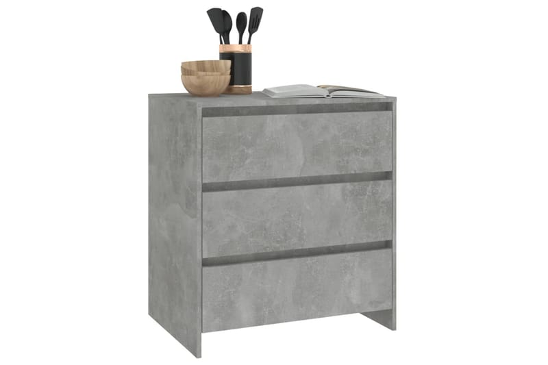 Skjenk betonggrå 70x41x75 cm sponplate - Grå - Oppbevaring - Oppbevaringsmøbler - Sideboard & skjenk