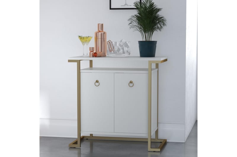 Skjenk Camila 80x42,4 cm Hvit - CosmoLiving - Oppbevaring - Oppbevaringsmøbler - Sideboard & skjenk