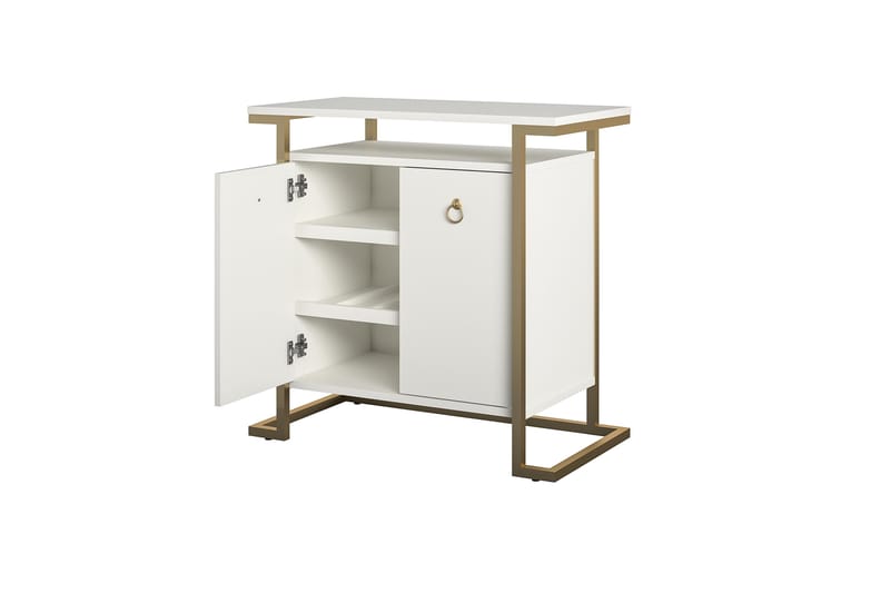 Skjenk Camila 80x42,4 cm Hvit - CosmoLiving - Oppbevaring - Oppbevaringsmøbler - Sideboard & skjenk