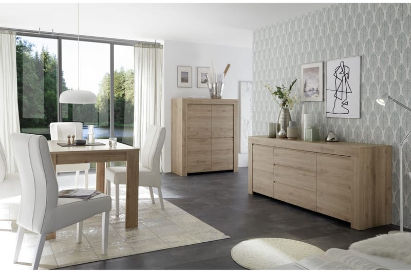 Skjenk Firenze 184 cm - Brun - Oppbevaring - Oppbevaringsmøbler - Sideboard & skjenk