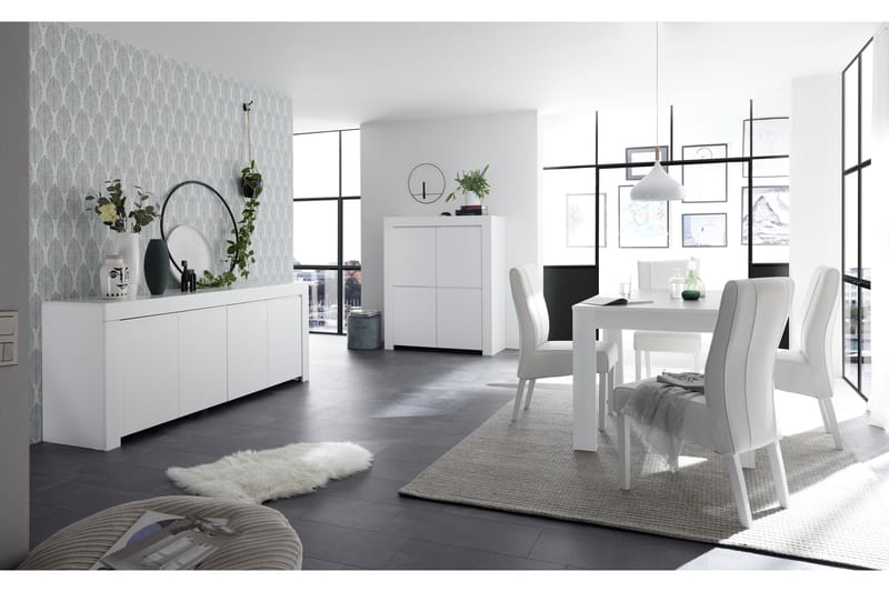 Skjenk Firenze 210 cm - Hvit - Oppbevaring - Oppbevaringsmøbler - Sideboard & skjenk