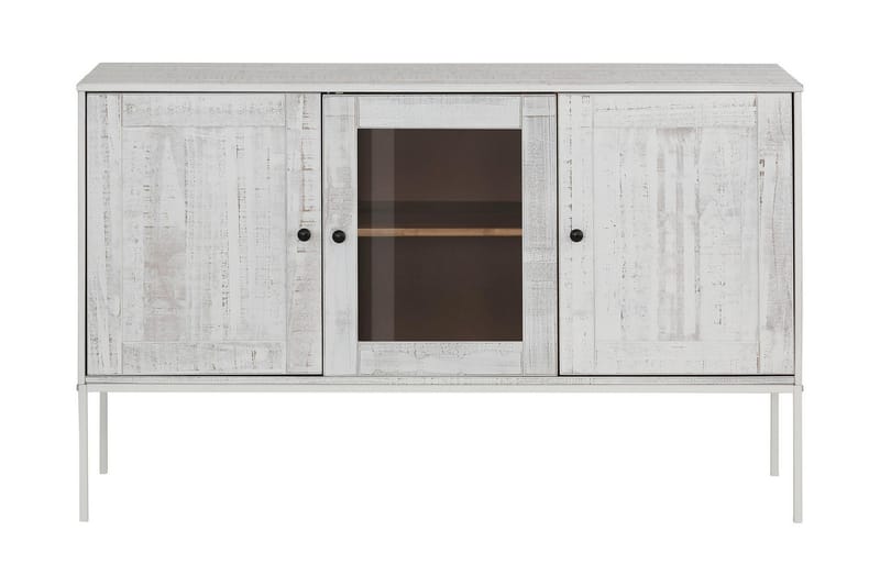 Skjenk Franja 130 cm - Beige|Hvit - Oppbevaring - Oppbevaringsmøbler - Sideboard & skjenk