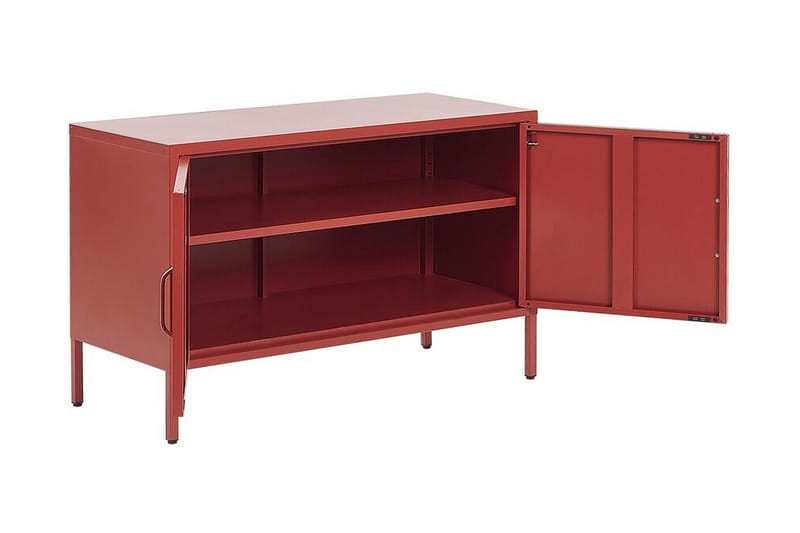 Skjenk Gevaria 100x65 cm - Rød - Oppbevaring - Oppbevaringsmøbler - Sideboard & skjenk