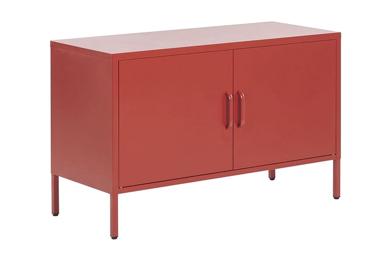 Skjenk Gevaria 100x65 cm - Rød - Oppbevaring - Oppbevaringsmøbler - Sideboard & skjenk