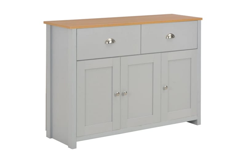 Skjenk grå 112x35x81 cm - Grå - Oppbevaring - Oppbevaringsmøbler - Sideboard & skjenk