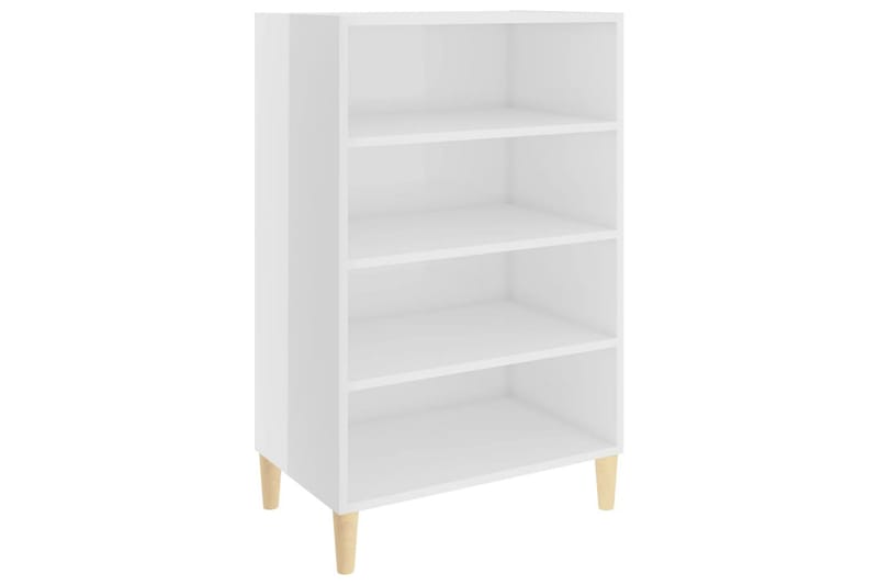 Skjenk høyglans hvit 57x35x90 cm sponplate - Hvit - Oppbevaring - Oppbevaringsmøbler - Sideboard & skjenk