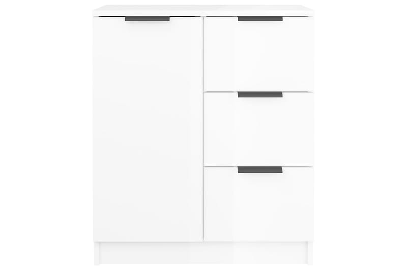 Skjenk høyglans hvit 60x30x70 cm konstruert tre - Hvit - Oppbevaring - Oppbevaringsmøbler - Sideboard & skjenk