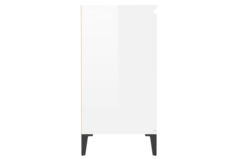 Skjenk høyglans hvit 60x35x70 cm sponplate - Hvit - Sideboard & skjenk