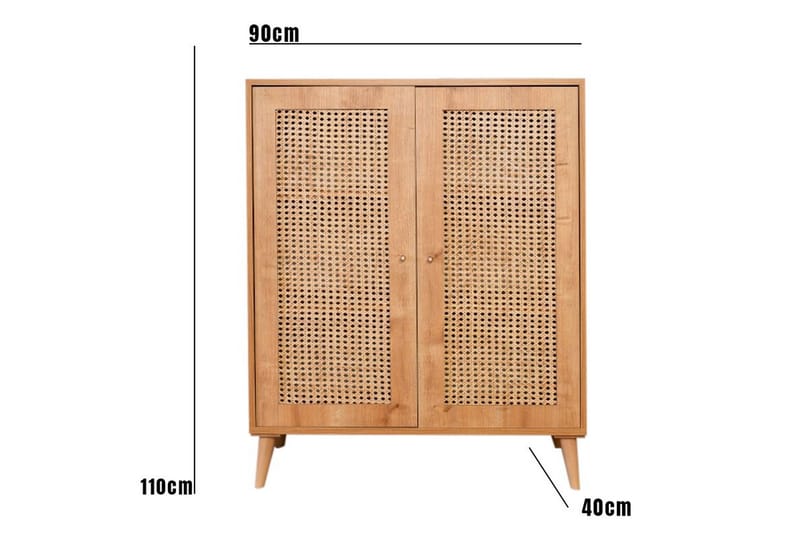 Skjenk Hazeran 40 cm - Eik - Oppbevaring - Oppbevaringsmøbler - Sideboard & skjenk