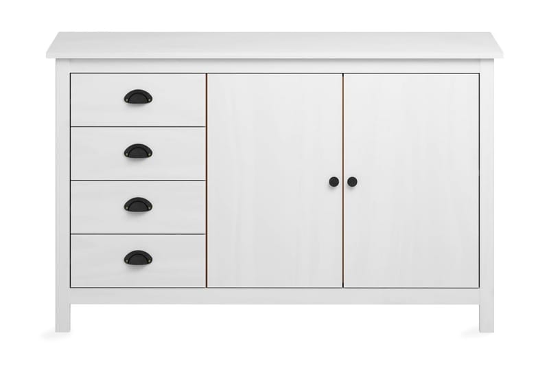 Skjenk Hill Range hvit 130x40x80 cm heltre furu - Oppbevaring - Oppbevaringsmøbler - Sideboard & skjenk