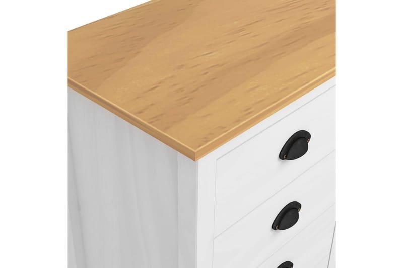 Skjenk Hill Range hvit 130x40x80 cm heltre furu - Oppbevaring - Oppbevaringsmøbler - Sideboard & skjenk