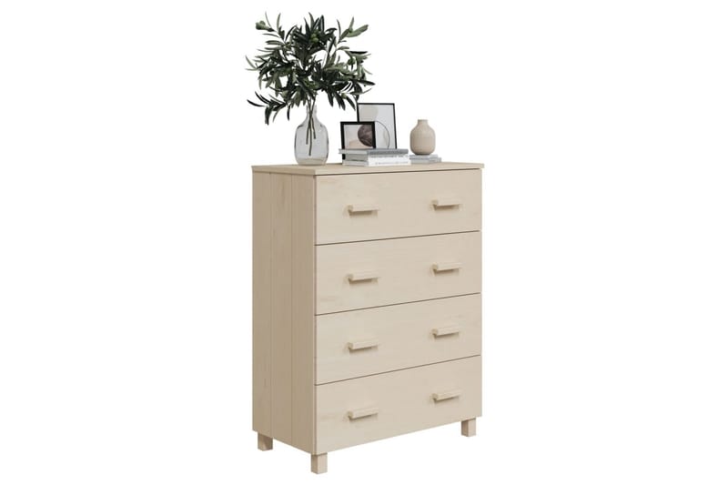 Skjenk honningbrun 79x40x103,5 cm heltre furu - Brun - Oppbevaring - Oppbevaringsmøbler - Sideboard & skjenk