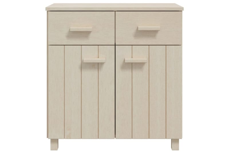 Skjenk honningbrun 79x40x80 cm heltre furu - Brun - Oppbevaring - Oppbevaringsmøbler - Sideboard & skjenk