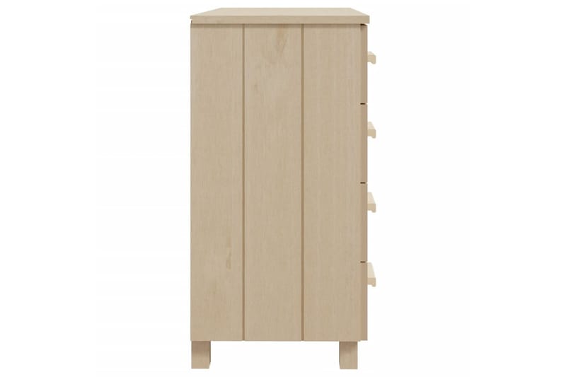 Skjenk honningbrun 79x40x80 cm heltre furu - Brun - Oppbevaring - Oppbevaringsmøbler - Sideboard & skjenk