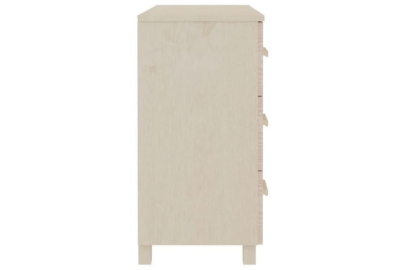 Skjenk honningbrun 90x40x80 cm heltre furu - Brun - Oppbevaring - Oppbevaringsmøbler - Sideboard & skjenk