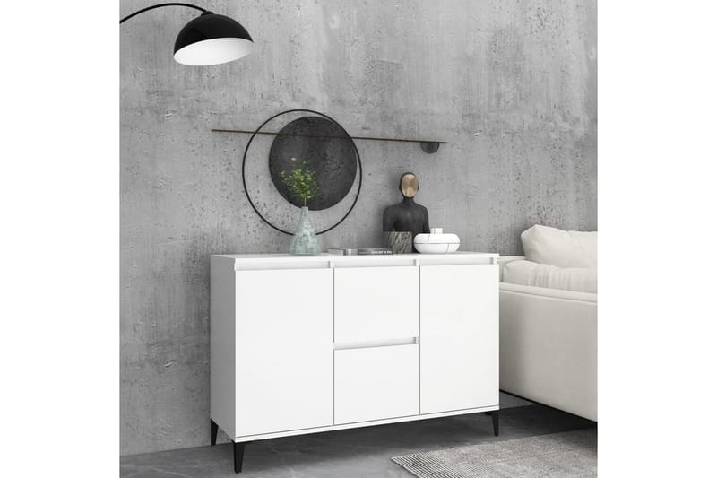 Skjenk hvit 104x35x70 cm sponplate - Hvit - Oppbevaring - Oppbevaringsmøbler - Sideboard & skjenk