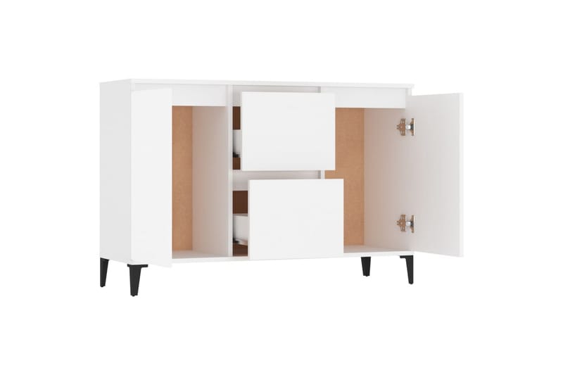 Skjenk hvit 104x35x70 cm sponplate - Hvit - Oppbevaring - Oppbevaringsmøbler - Sideboard & skjenk