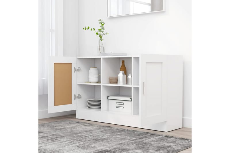 Skjenk hvit 120x30,5x70 cm sponplate - Hvit - Oppbevaring - Oppbevaringsmøbler - Sideboard & skjenk