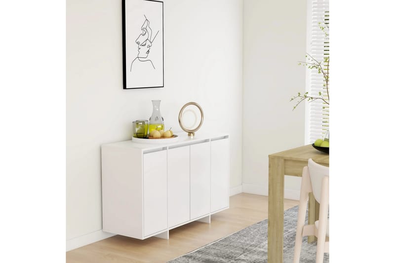 Skjenk hvit 120x41x75 cm sponplate - Hvit - Oppbevaring - Oppbevaringsmøbler - Sideboard & skjenk