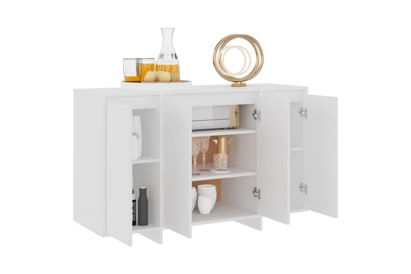 Skjenk hvit 120x41x75 cm sponplate - Hvit - Oppbevaring - Oppbevaringsmøbler - Sideboard & skjenk