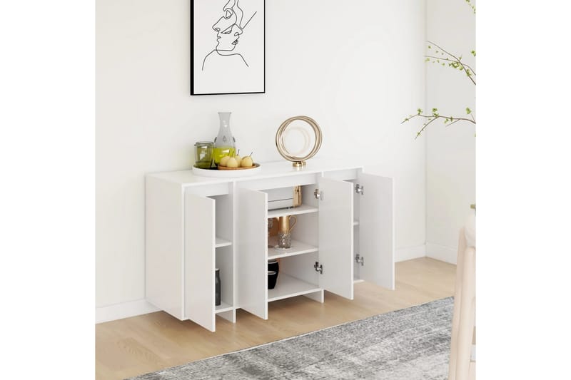 Skjenk hvit 120x41x75 cm sponplate - Hvit - Oppbevaring - Oppbevaringsmøbler - Sideboard & skjenk